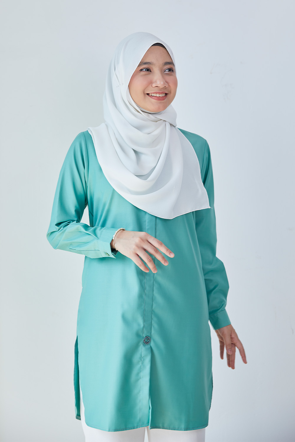 Aileen Blouse - Teal Green